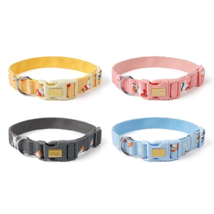 <span class=keywords><strong>Collar</strong></span> de tela personalizable para mascotas, patrones impresos para perros pequeños y medianos, moderno para evitar el escape con grabado personalizado - Product Image 4