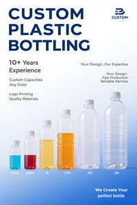 Bottiglia in Plastica PET Trasparente da 1 Litro (1000ml) per Succhi e Bevande con Tappo Bianco o Nero - Product Image 6