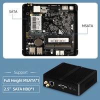 Mini ordinateur Pc sans ventilateur In-tel Ce-leron J1900 Computadora Linux Win10 unité système Nuc bureau Barebone Micro serveur domestique