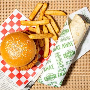 Wholesale Customized Printing Logo Eco Friendly Safe Non Toxic Food Grade Hamburger Bread Take Away <b>Wax</b> Greaseproof <b>Paper</b> - Product Image 3