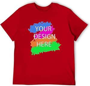 T-Shirt personalizzata con <span class=keywords><strong>testo</strong></span> e LOGO in bianco con stampa pesante da uomo - Product Image 3