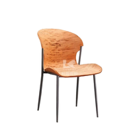 FC-2722 italien minimaliste moderne maison salle à manger chaise confortable nordique lumière luxe Style incurvé contreplaqué courbé meubles de maison