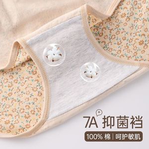 Ropa interior estampada de cintura alta para mujeres de mediana edad y mayores, ropa interior de algodón 95% transpirable cómoda de talla grande - Product Image 5