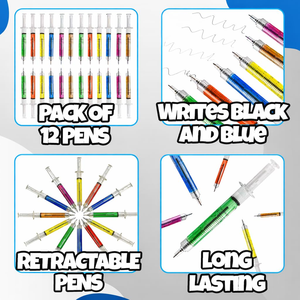 Wholesale Novelty Stationery Syringe Ballpoint <b>Pen</b> Hospital Promotional Logo <b>Pen</b> - Product Image 2