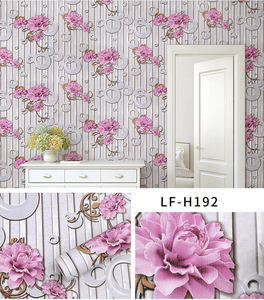 Luxe Moderne PVC Vinyle Fleur <span class=keywords><strong>Papier</strong></span> Peint Rouleaux 3D <span class=keywords><strong>Papier</strong></span> Peint Étanche pour Chambre Salon Fille Chambre <span class=keywords><strong>Papier</strong></span> Peint Mural - Product Image 4