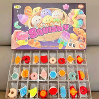 Calendrier de l'Avent de Noël : Pack de jouets anti-stress souples et amusants en forme de dumpling (TPE/Silicone) – Unisexe