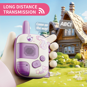 Walkie-Talkie de Juguete para Niños, Juegos Interactivos, Pequeño, Inalámbrico, con Diseño de Dibujos Animados, Set de Comunicación para Niños - Product Image 4