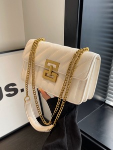 AH Fashion Sacs Designer Tendance en Cuir PU Solide, Sacs à Main Faits Main, <span class=keywords><strong>Petite</strong></span> Pochette à Chaîne Porte-Clés à Rabat pour Femmes, Nouveaux Styles - Product Image 2