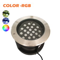 Vente en gros de lampes halogènes étanches IP67 24W, éclairage encastré, acier inoxydable 304, haute rigidité, rotatif, télécommande, détecteur de mouvement