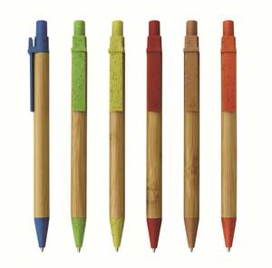 Stylo Bille Écologique Prix Usine Personnalisable Logo Largeur d'écriture 1,0 mm Encre Bleue/Noire Promotionnel 140x10mm Style Nouveauté Marque - Product Image 1