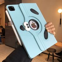Étui de protection rotatif en cuir motif chiot mignon pour iPad 9 et 10,2 pouces, compatible avec la tablette Air7 2025/11e génération