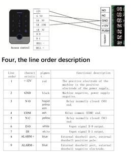 Tuya capteur d'empreintes digitales intelligent clavier de contrôle d'accès lecteur de carte rfid système de porte de serrure d'entrée - Product Image 5