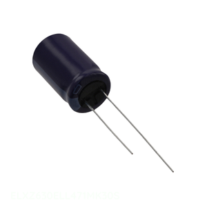 Condensateur à traversée de circuit (TH) en aluminium 470 µF 20 % 63 V radial, Distributeur agréé, ELXZ630ELL471MK30S - Product Image 1