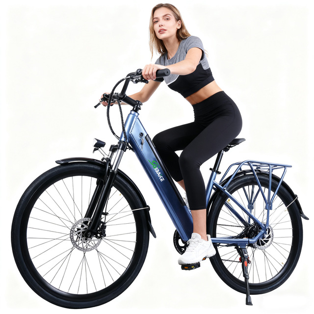 EU DE Warehouse Road E-bike 7 Speed Gear 700C Wheel Disc Brake Steel Road Electric Bicycle With Lithium Battery Power Supply
