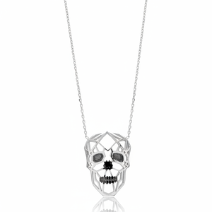 Origami calavera forma elegante diseño encanto colgante turco venta al por mayor hecho a mano 925 joyería de plata esterlina - Product Image 2
