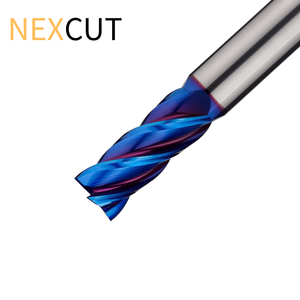 ดอกกัดทังสเตนคาร์ไบด์แบบ HRC65 4ร่องเคลือบ HX35 nacoblue - Product Image 6