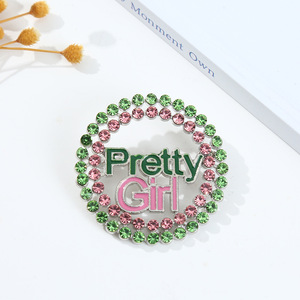 Broche de Aleación con Pedrería, Simple y Elegante, Accesorio de Ropa para Chicas Bonitas y Populares - Product Image 3