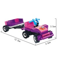 COGO-Blocs de construction éducatifs pour filles, jouet en briques en plastique 3D pour enfant, 191 pièces