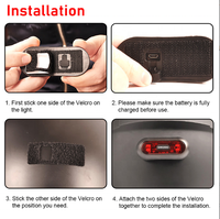 Ventes en gros de casques de moto à LED, mini casque intelligent à LED, lumière étanche pour casques de moto, bande lumineuse