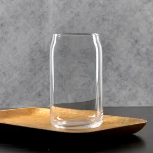 Vaso de bebida de Cola de cristal personalizado, vaso de bebida creativo, venta al por mayor de fábrica