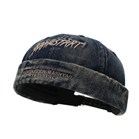 Casquette de baseball rétro en jean délavé et PVC à 6 panneaux, style streetwear hip-hop, unisexe, pour couple, vintage, réglable, protection solaire