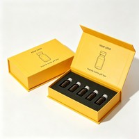 Boîtes rigides en papier premium pour flacons de 3 ml avec impression numérique du logo et fermeture magnétique personnalisée