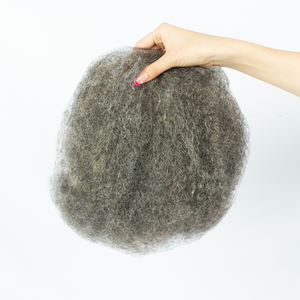 2025 Vente chaude Mèche de <span class=keywords><strong>cheveux</strong></span> humains vierges naturels Sel et poivre indiens crus <span class=keywords><strong>Cheveux</strong></span> humains <span class=keywords><strong>gris</strong></span> pour Twist - Product Image 4