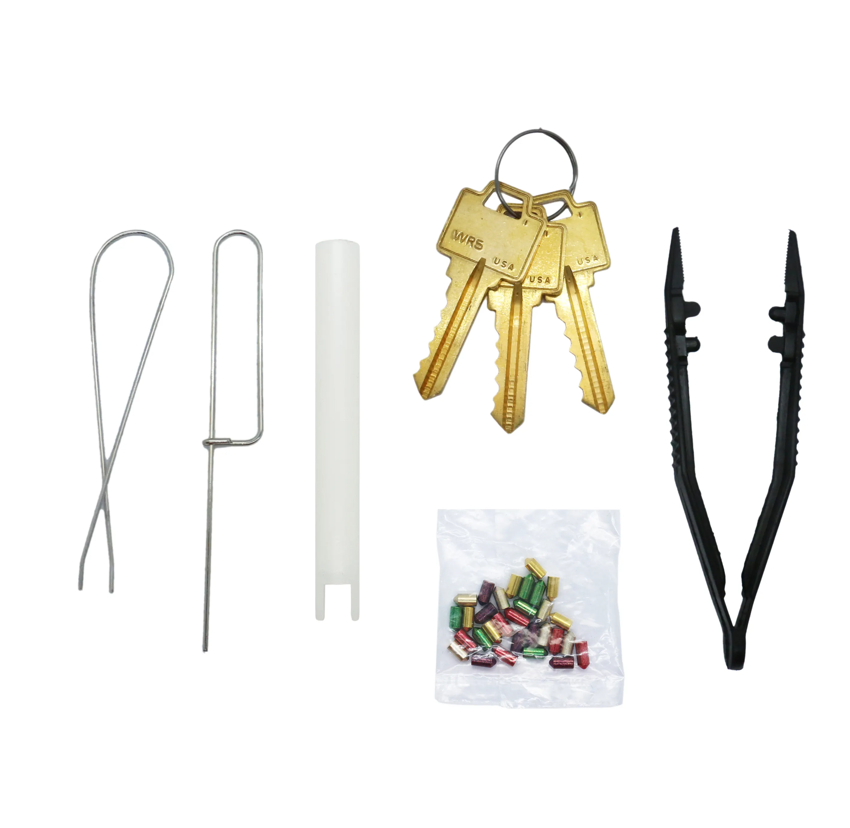 Alta Qualidade Re-Key A Lock Kit 5-Pin Precut chaves para até seis fechaduras