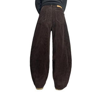 <strong>Men</strong> <strong>Corduroy</strong> Wide Leg Pants Vintage Brown Baggy <strong>Trousers</strong> Loose Fit Balloon Slouchy Streetwear Casual <strong>Corduroy</strong> Pant - Product Image 4