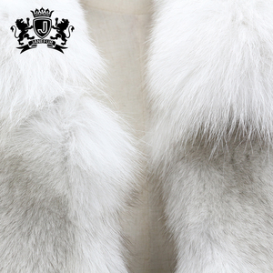 Giacca in pelliccia da donna a manica lunga in <span class=keywords><strong>vera</strong></span> pelliccia di volpe con pelliccia invernale in <span class=keywords><strong>vera</strong></span> <span class=keywords><strong>pelle</strong></span> - Product Image 4