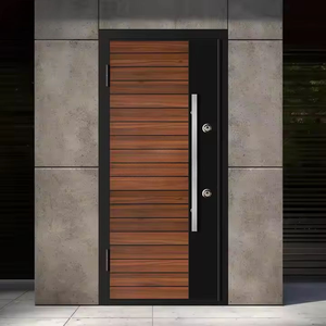 Portes de sécurité modernes en acier Sunzion, turques, anti-effraction, pour entrée principale commerciale extérieure - Product Image 1