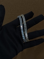 Bracelet Tennis en Moissanite Taille Émeraude, Argent S925, Luxe, pour Femmes et Hommes, Vente en Gros, Faible MOQ, Expédition Rapide