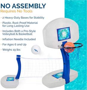 Cerceau de <span class=keywords><strong>basket</strong></span>-ball de <span class=keywords><strong>piscine</strong></span> comprend 2 balles et pompe au bord de la <span class=keywords><strong>piscine</strong></span> jouet intérieur extérieur pour garçons filles enfants de 3 à 8 ans - Product Image 2