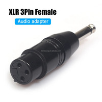 Microphone 3Pin XLR femelle à 6.35mm mâle adaptateur de câble stéréo 6.35mm mâle stéréo à 3Pin XLR mâle adaptateur de convertisseur Audio