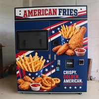 Distributeur automatique de frites intelligent en acier inoxydable, auto-nettoyant, commercial, pour restauration rapide, basé sur le cloud