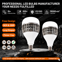 Ampoule LED à ailettes en aluminium super lumineuse, haute puissance, culot E27/B22, SMD 50W 80W 100W 150W AC165-265V, économie d'énergie, pour usine et garage