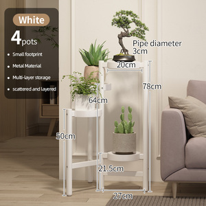 Style scandinave intérieur-extérieur amovible grain de <span class=keywords><strong>bois</strong></span> jardinières <span class=keywords><strong>en</strong></span> métal carré <span class=keywords><strong>jardin</strong></span> et maison balcon décor - Product Image 2