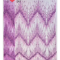 Blinglace Textile matériel tissu paillettes dentelle attachement pour Machine à broder Tulle perlé broderie feuille tissu pour la fête