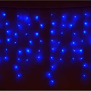 ไฟม่านโกลก้า 200LED 3 ม. X 1 ม. สายไฟสีขาว แสงสีฟ้า IP65 ไฟสำหรับงานปาร์ตี้ - Product Image 1