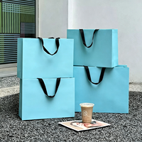 Sac de shopping réutilisable écologique en papier kraft de luxe avec logo personnalisé |   Emballage de vêtements imprimés haut de gamme, sac à main, boutique artisanale