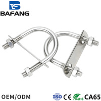 Colliers de serrage en U en acier inoxydable 304 finition naturelle M6-M12 Grade A2-40 pour fixation de conduites