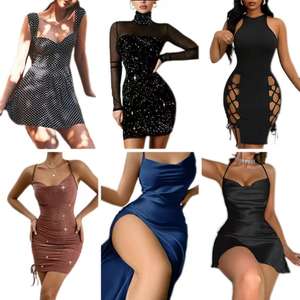 Liquidation de mode : Vêtements d'occasion en gros – Robes décontractées d'été pour femmes, emballage mixte, expédition aléatoire, stock de vêtements - Product Image 1