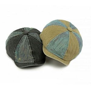 Boina de Algodón Lavado Estilo Japonés Vintage para Mujer, Gorra Newsboy de Mezclilla con 8 Paneles y Diseño Personalizado de Moda Urbana - Product Image 3