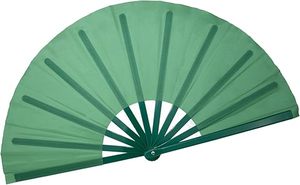 Éventails pliants en plastique de 33 cm avec poignée, blancs et noirs, en polyester, pour artisanat, Noël, à peindre - Product Image 5