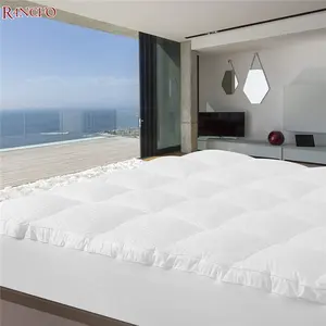 Luxus komfort 100% wasserdichte geste ppte Matratzen auflage extra dicker Baumwoll matratzen bezug