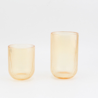 Offre Spéciale 6 pièces 260ml couleur stérilisation placage verre à Cocktail tasse jus verre tasse verre à eau ensemble pour eau potable fête mariage