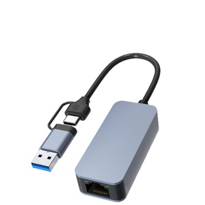 Adaptador <span class=keywords><strong>USB</strong></span> <span class=keywords><strong>a</strong></span> <span class=keywords><strong>Ethernet</strong></span> - <span class=keywords><strong>USB</strong></span> <span class=keywords><strong>a</strong></span> <span class=keywords><strong>USB</strong></span> <span class=keywords><strong>C</strong></span> de Doble Cabeza para Laptop/Escritorio, Red Gigabit Cableada Estable de 1000Mbps, en Stock - Product Image 5