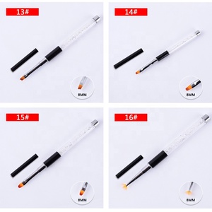 16# <strong>Nail</strong> <strong>Brush</strong> Nylon Hair <strong>Brush</strong> 16 PCS Rhinestone Handle <strong>Nail</strong> Art <strong>Brush</strong> Sets Kits Personal <strong>Beauty</strong> Tools and <strong>Nail</strong> Art Pen - Product Image 5