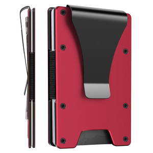 Tarjetero Delgado de Aluminio con Bloqueo RFID para Hombre - Product Image 1