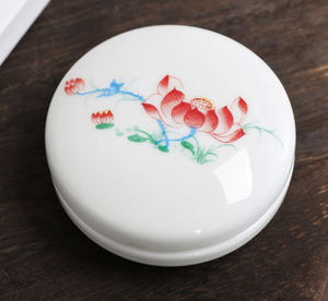 ขวดเครื่องสำอางครีมสีแดงครีมผงครีมขวดน้ำผึ้งขนาดเล็กผงปิดผนึกพอร์ซเลนฝากล่องเครื่องประดั<span class=keywords><strong>บ</strong></span> - Product Image 6